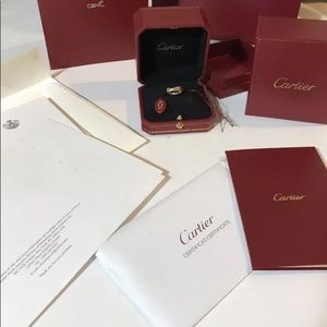 Cartier Trinity Rolling Ring small pinky Lady Di